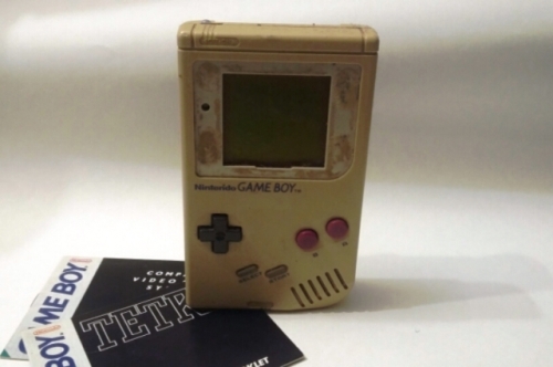 My Game Boy. Better days have been had. I've still got the headphones (broken), poster that came in the box, original Tetris and instruction booklets. 